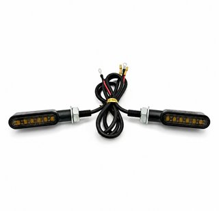 2x Intermitentes moto led homologados ahumados peq