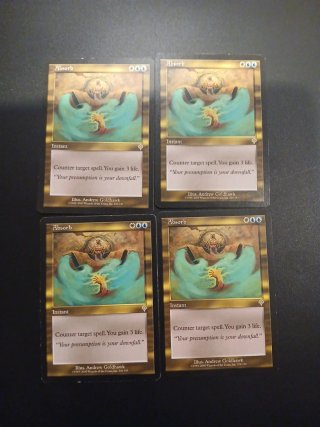 4 Cartas Magic: The Gathering - Absorb (Invasión)
