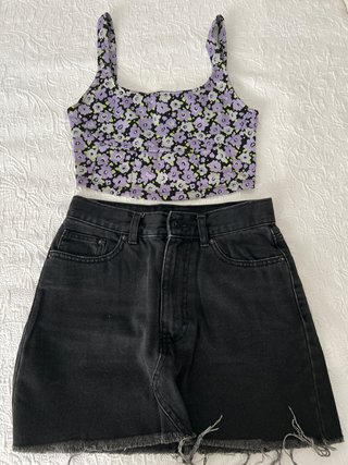 Top Zara y Falda Pull&Bear