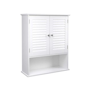 Botiquín y armario de pared, MDF, puertas de lamas