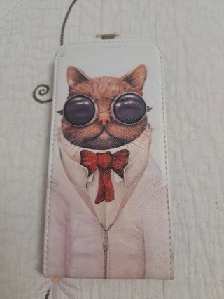 Funda para móvil con diseño de gato