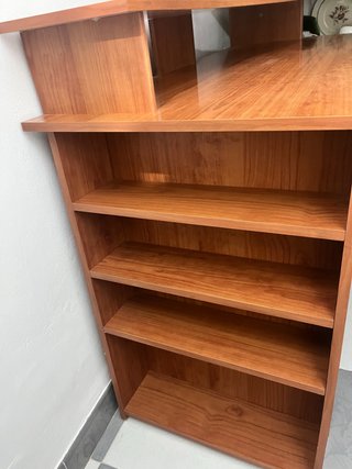 Mesa de escritorio con estantería Con dos alturas
