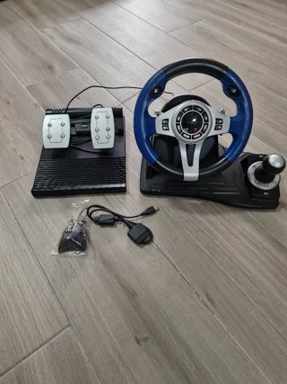 Volante y Pedales Logic para PS2 y PS3