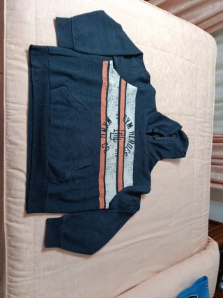 Sudadera con capucha azul