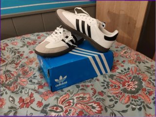 Adidas Samba OG Cloud White Core Black Taglia 40