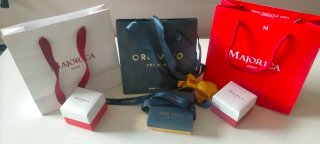 Conjunto Caja y bolsa joyería
