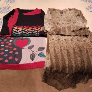 Lote 2 Conjuntos Falda y Suéter Invierno XL