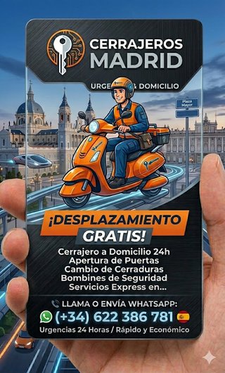 Servicio de Cerrajero 24h en Madrid