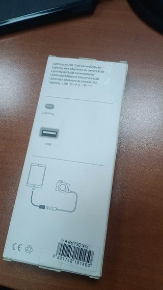 Adaptador Lightning a USB para Cámara