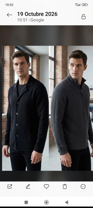 2 Chaquetas de punto para hombre