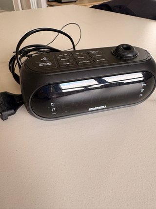 Radio Despertador Daewoo Negro