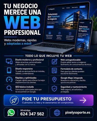 Diseño de páginas web y apps a medida