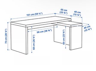 Escritorio de madera IKEA 150x65 cm