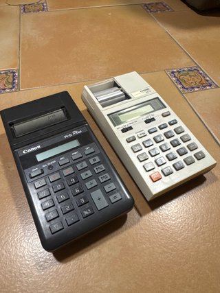 2 Calculadoras Vintage Canon y Casio