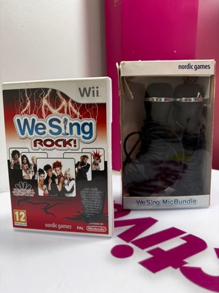Videojuego Wii Wii Wesing Rock+ Micros