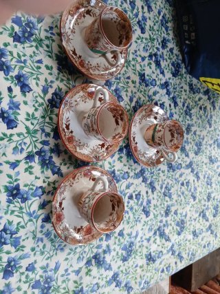 Set di 4 Tazze da Caffè Antiche