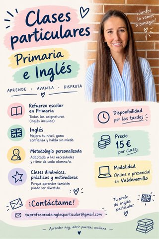 Clases particulares de Primaria e inglés