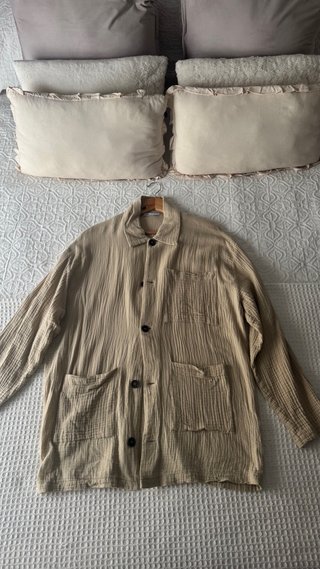 Sobrecamisa de algodón Zara