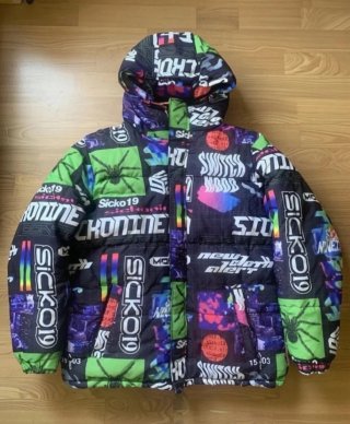 Cazadora Plumas Ligera Multicolor Talla L