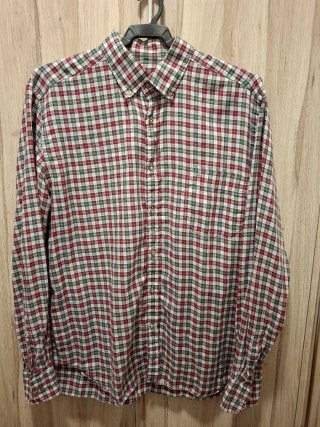 Camisa de cuadros manga larga
