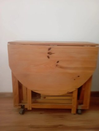 Mesa de cocina plegable con 4 sillas