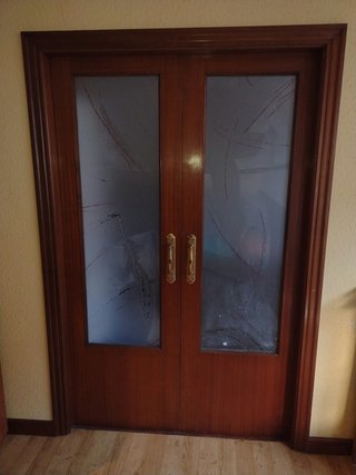 Puerta Corredera Doble de Madera