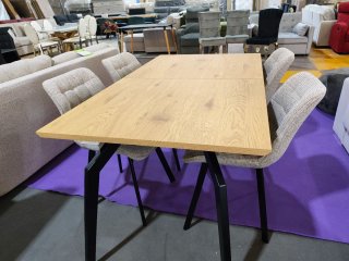 Mesa de Comedor Extensible Madera y Metal