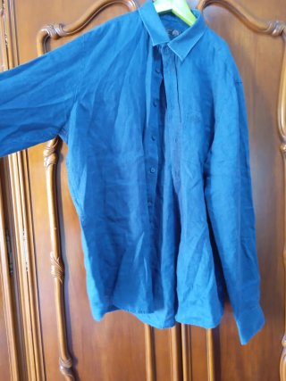 Camisa de Lino Azul Paul Costelloe