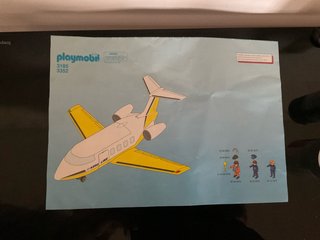 Manual de Instrucciones Playmobil Avión 3185