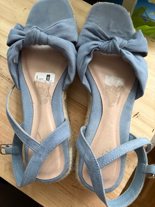 Sandalias de cuña Sfera tejido vaquero