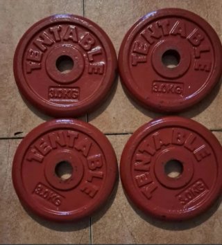 2 Discos de 3kg para barras de 28mm