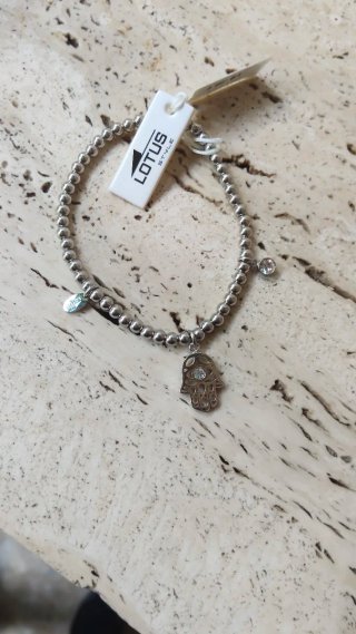 Pulsera Elástica Lotus de Acero