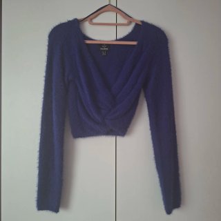 Top Azul Peludo Talla 36