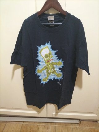 Camiseta Bart Simpson Negra Talla S