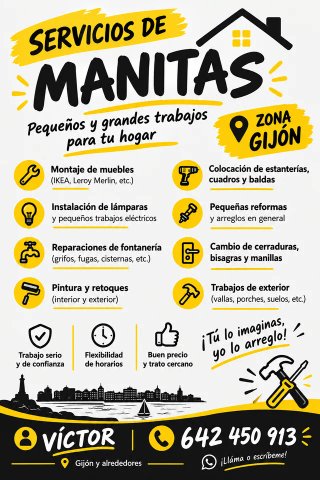 SERVICIOS DE MANITAS EN GIJÓN | BUEN PRECIO