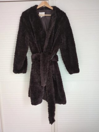 Chaquetón de borreguito marrón