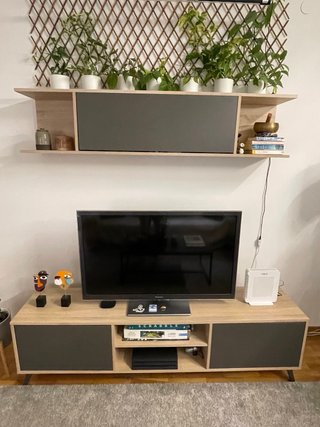 Mueble TV y Estante Flotante
