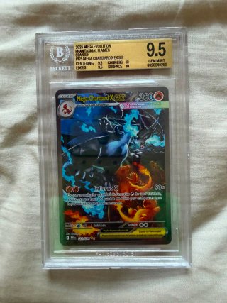 Carta Pokémon Mega Charizard X EX Beckett 9.5