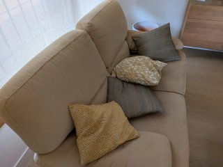 URGENTE: Conjunto de sofás beige