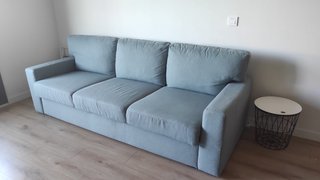 Sofá cama 3 plazas IKEA BÅRSLÖV + Funda gris grati