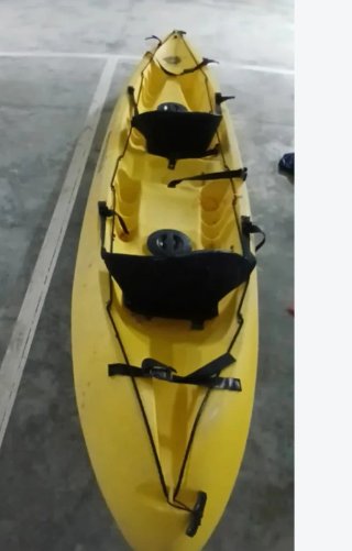 Kayak Doble Rígido Amarillo
