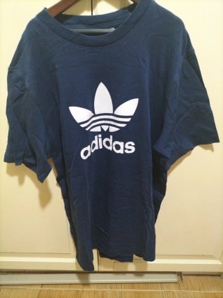 Camiseta Adidas Manga Corta Azul Marino