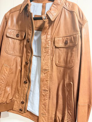 Chaqueta de cuero Massimo Dutti