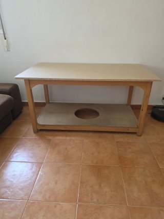 Mesa camilla rectangular de madera