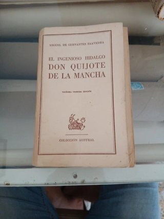 Don quijote de la mancha ,libro antiguo