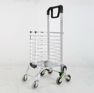 Carrito de la compra de aluminio