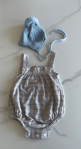 Ranita y Gorro de Punto para Bebé 6 meses