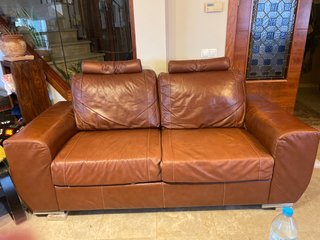 Conjunto Sofá 3 Plazas y 2 Sillones de Piel