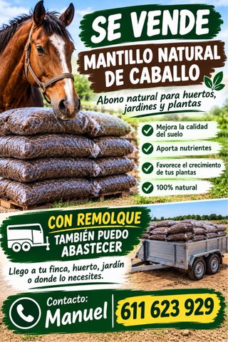 Mantillo Natural de Caballo
