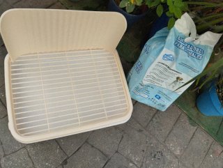 Inodoro para perros pequeños con empapadores